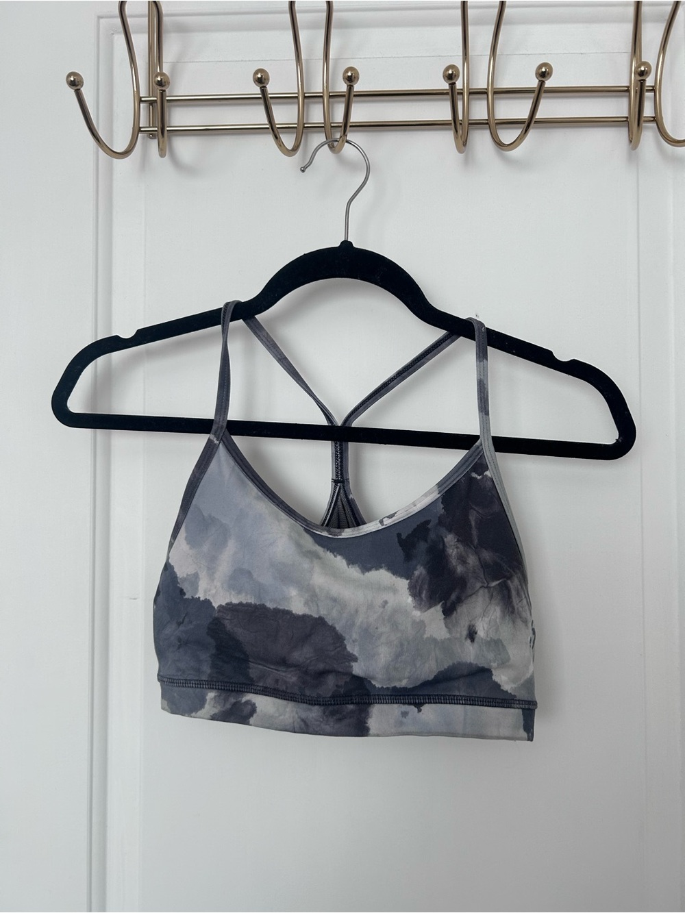 Lululemon Gray Tie-Dye Sports Bra